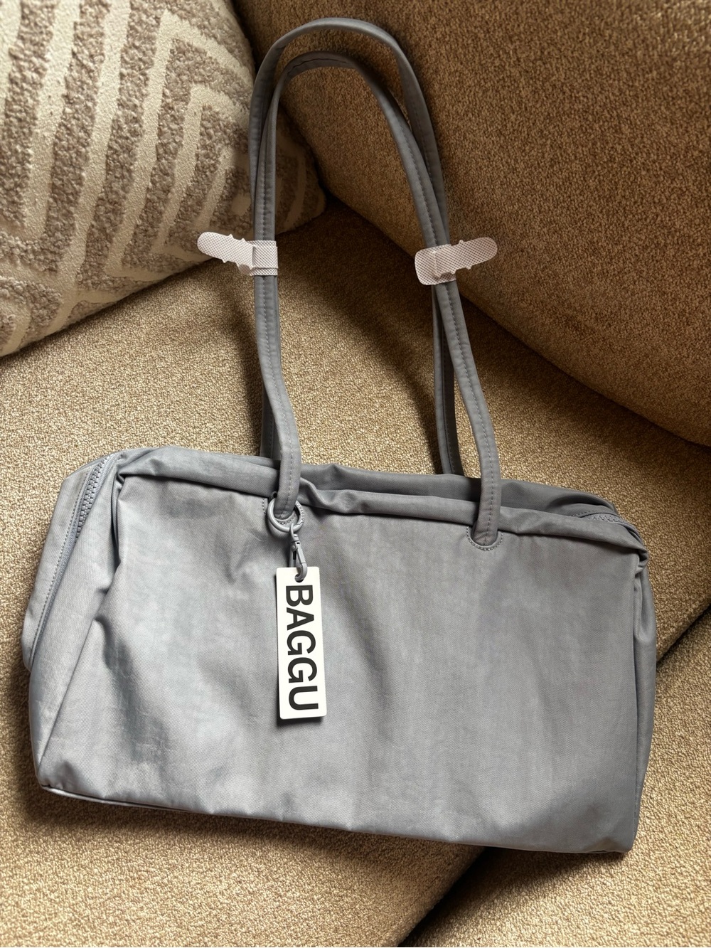 NWT BAGGU Medium Bowler Bag - Mist
